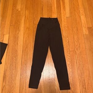 Aerie Black High-Waisted cross Leggings